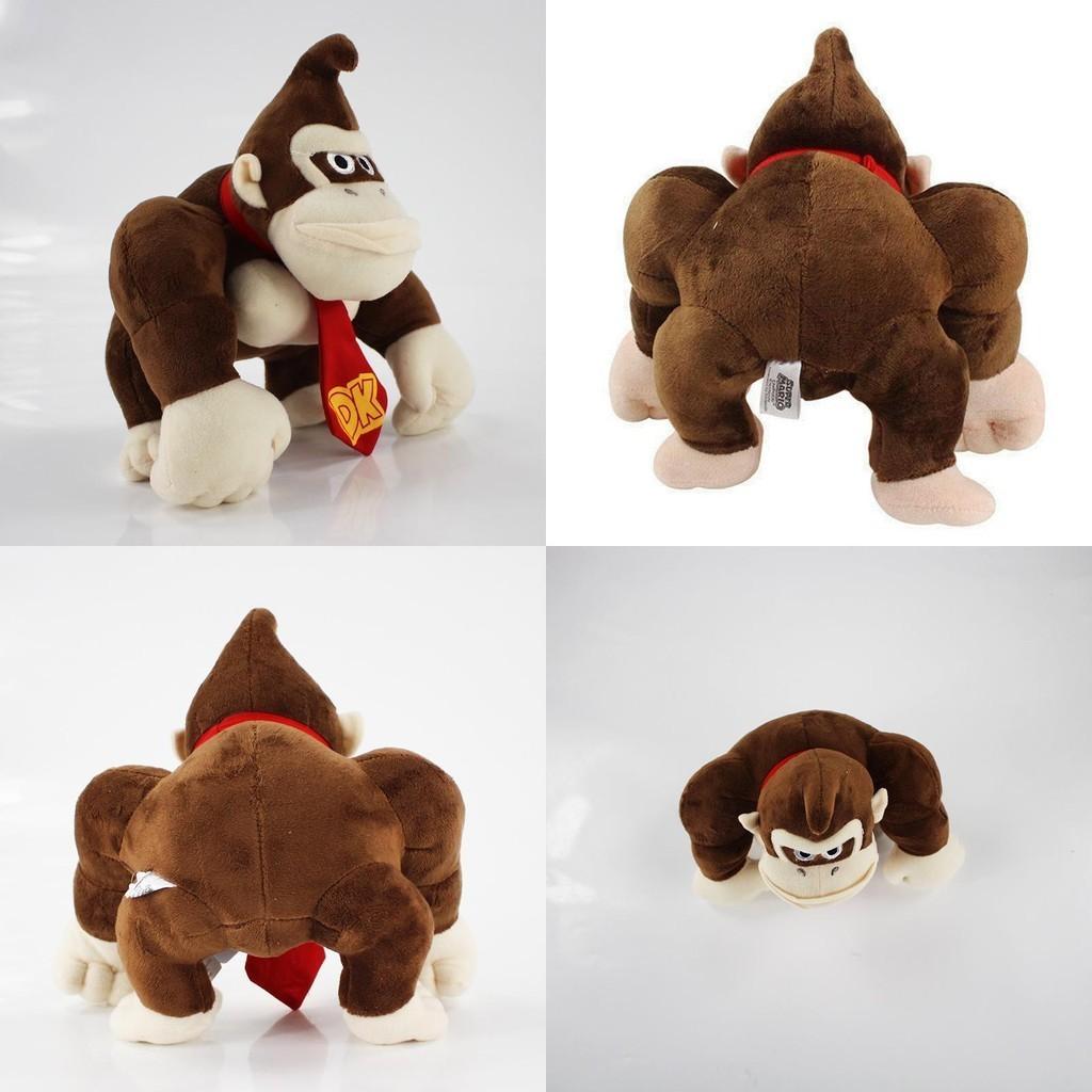 98-calowa Pluszowa Zabawka Donkey Kong Super Mario Bros Miękki Wypchany Zwierak Lalka Prezent dla Dziecka