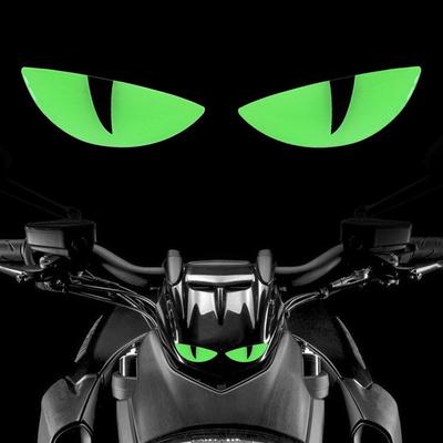 New Motorcycle Front Stickers Windshield Stickers Electric Decoration Devil Eye Car Modificatio R5N7