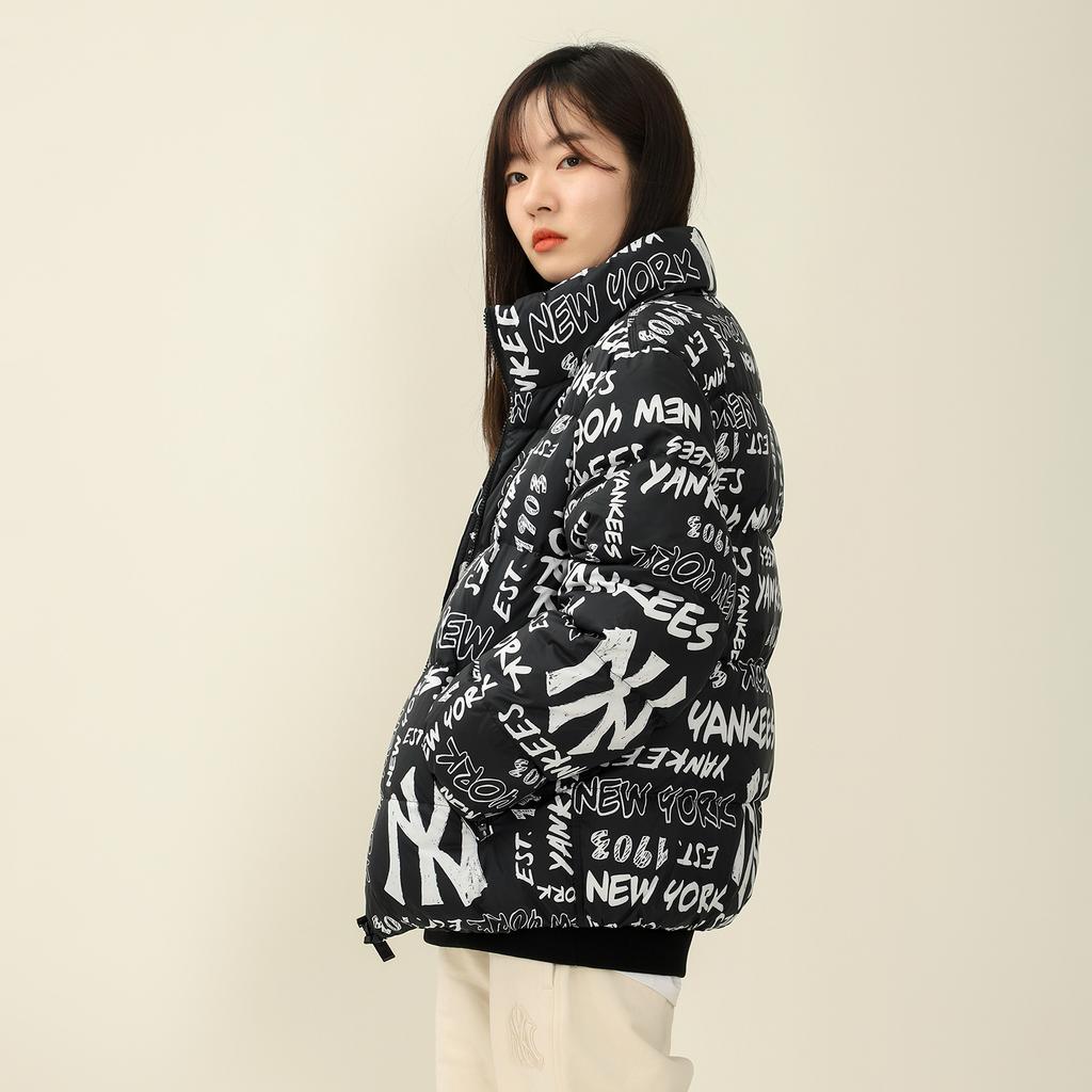 New MLB Down Jacket Winter, Cropped Unisex Black 3ADJN0316-50BKS