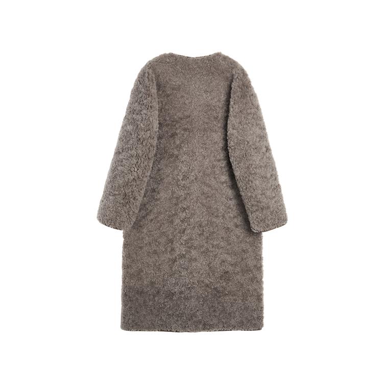 ELLE French Minimalist Fashion Design Vintage Style College Toggle Casual Versatile Coat Plush Outerwear Women coats EF52667