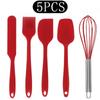 Black Non-stick Silicone Kitchenware Cooking Utensils Set Cookware Spatula Egg Beaters Stainless Steel Handle Kitchen Tool Set