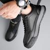 Fashion New High-quality Leather Flats Comfortable Casual Outdoors Shoes Skate Shoes Men Casual Shoes Men Footwear Designer Sneakers