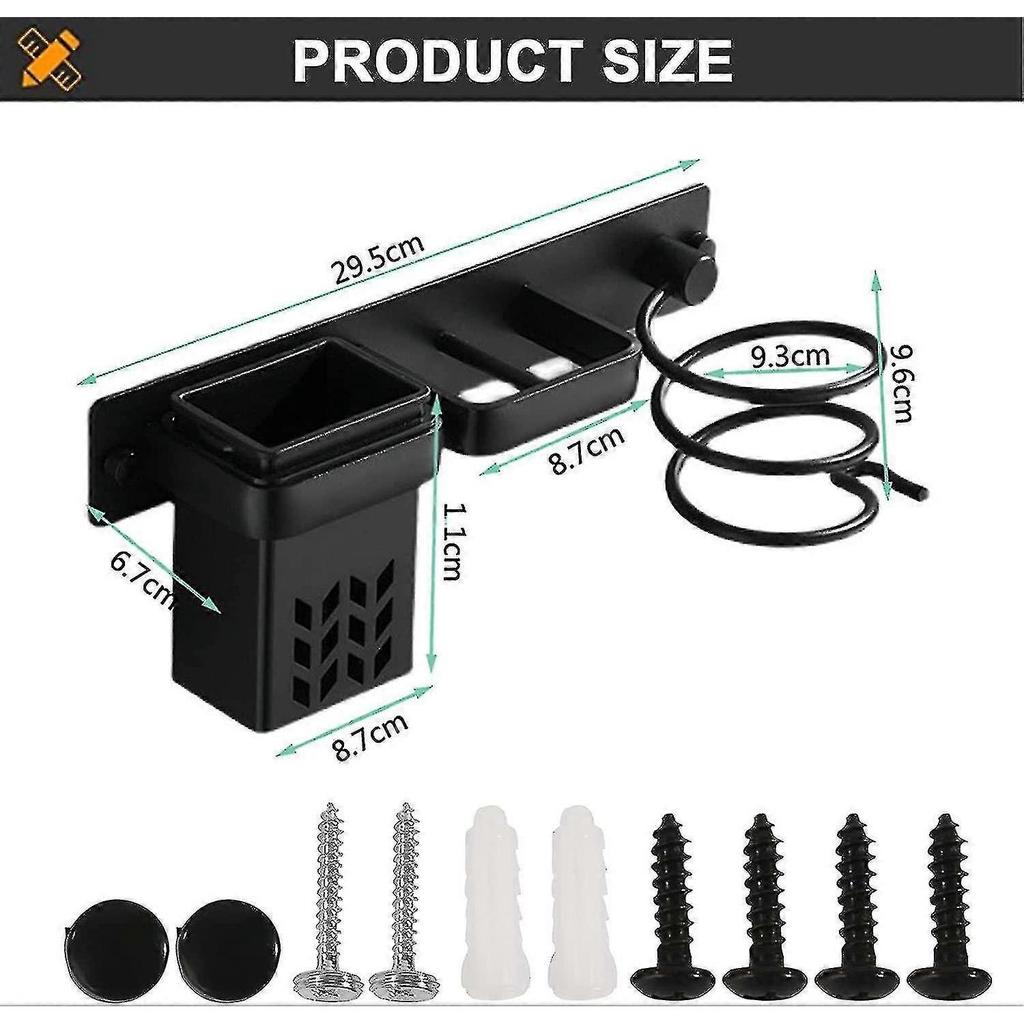 Hair Dryer Holder, Hair Straightener Holder Hair Dryer Organizer--