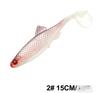 15cm 24g Soft Fishing Lure Paddle Tail Swimbait Saltwater Freshwater Artificial Bait for Sea Fishing Bass Pike Trout Target Species