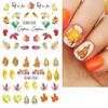 Nail Art Watermark Sticker Ins Blockbuster Autumn Gold Fallen Maple Leaf Nail Transfer Sticker