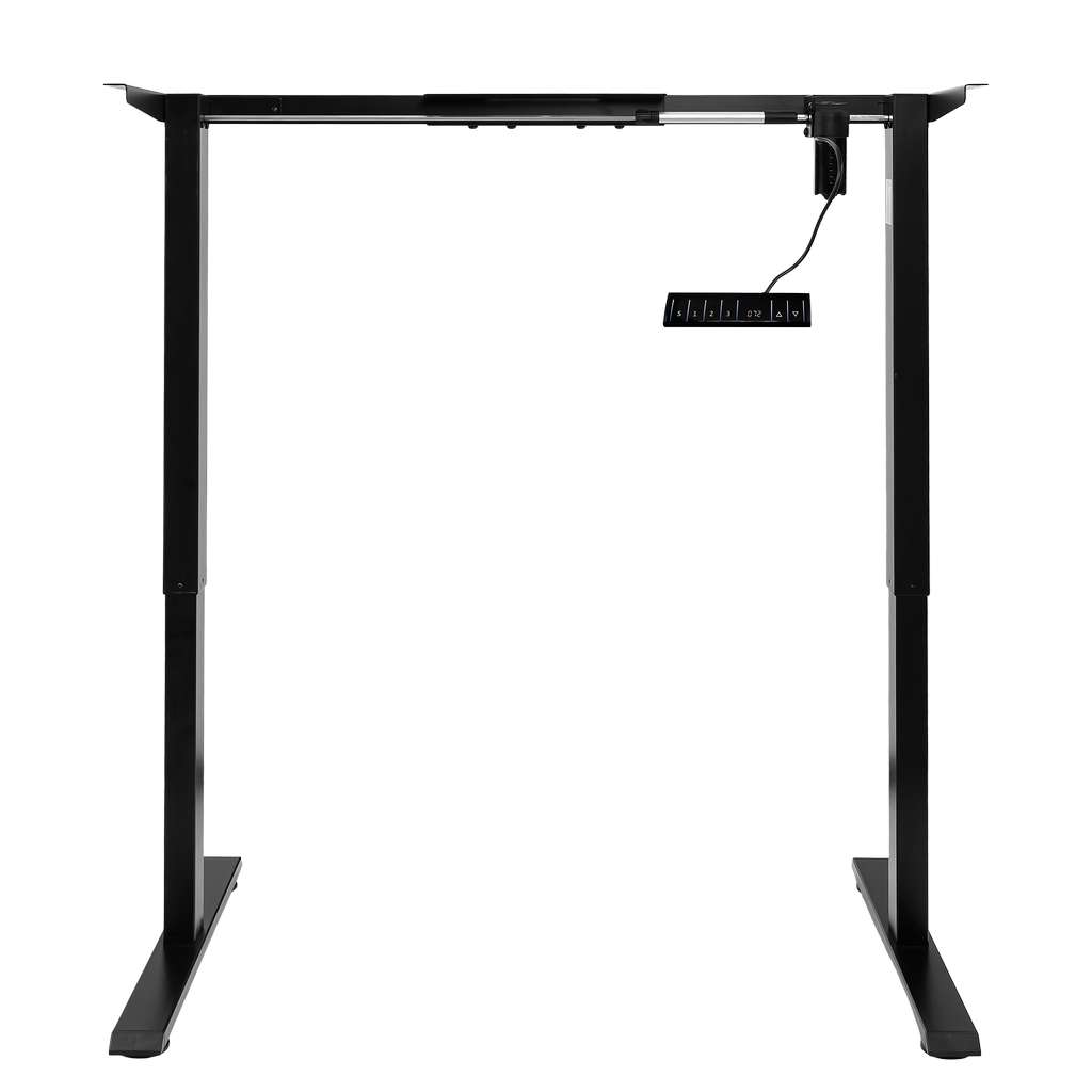 Furvero 1-motor Electric Adjustable Desk Frame (max Countertop. 120-140 X 60-70 Cm) Black N