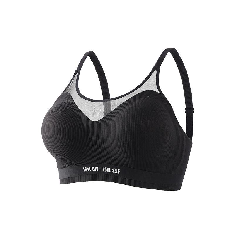 

Jelly spring and autumn tube top mesh, sexy and seamless, anti-light and breathable, gather comfortable bra letters 2XL 40/90ABC