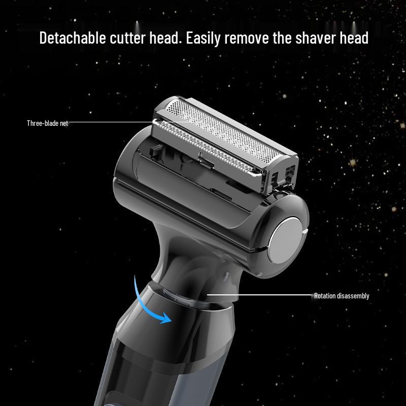 Men's Full Body Washable Electric Razor: Multi-Functional, Portable Hair Trimmer for Private Areas