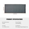 Dump Truck Mesh Tarp, 7.5x18 ft, PVC Coated Black Heavy Duty Cover with 5.5" 18oz Double Pocket, Brass Grommets, Reinforced Double Needle Stitch