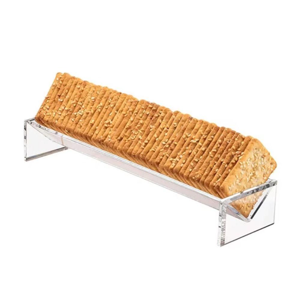 1/2Pcs Clear Cracker Serving Tray U/V Shape Cookie Display Stand Snack Serving Tray Picnic