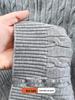 Men's Light Luxury Cable Knit Half-Zip Sweater with Stand Collar - Business Casual Autumn/Winter Outerwear