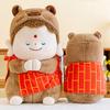 Capybara Plush Doll Buddha Style Funny Pillow For Relaxing Car And Comfort Home