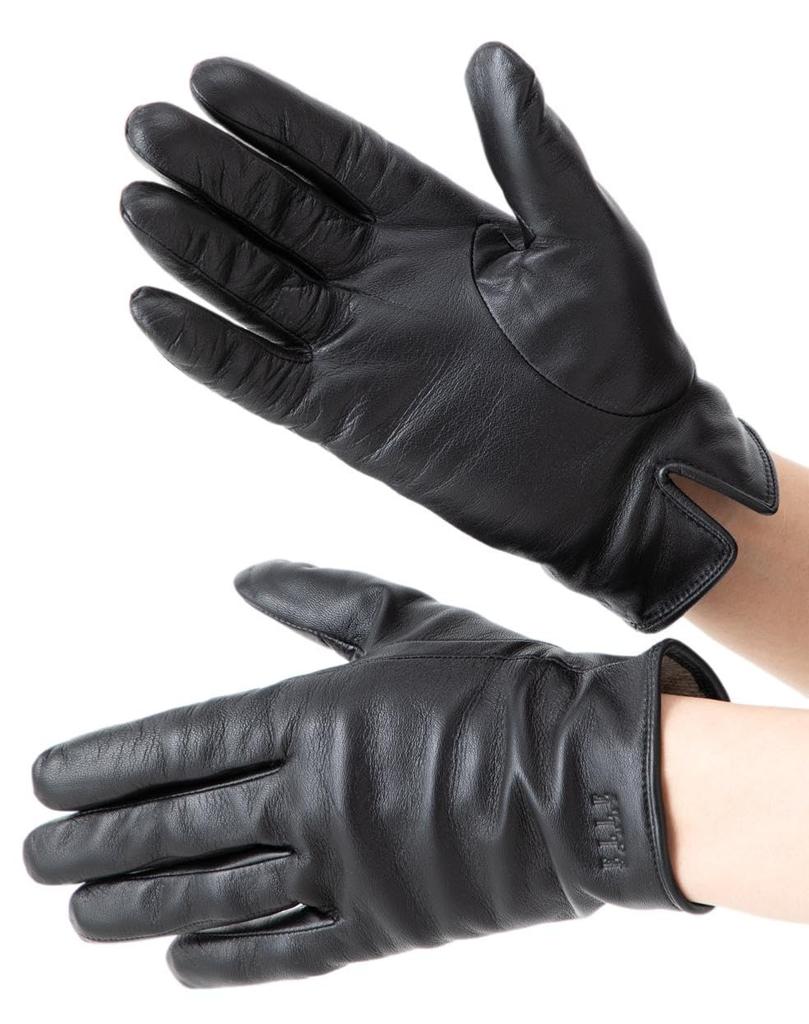 ELLEHomme Leather Made In Inner Smartphone Case Perfect Christmas Gift Size 24cm Men's Gloves, Japan, 100% Cashmere, Lining, Compatible, Included,