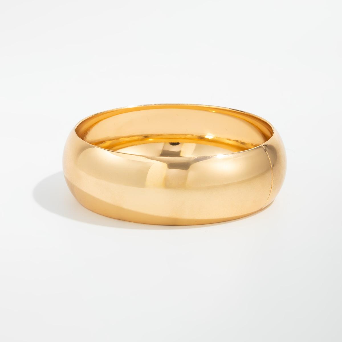 Винтажный браслет из акрила с разводами цвета янтаря, Модный широкий браслет из глянцевой металлической смолы