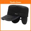 Letter Vashion Peaked Cap Flat Top Hat Outdoor Sports Thickened Protection Ear