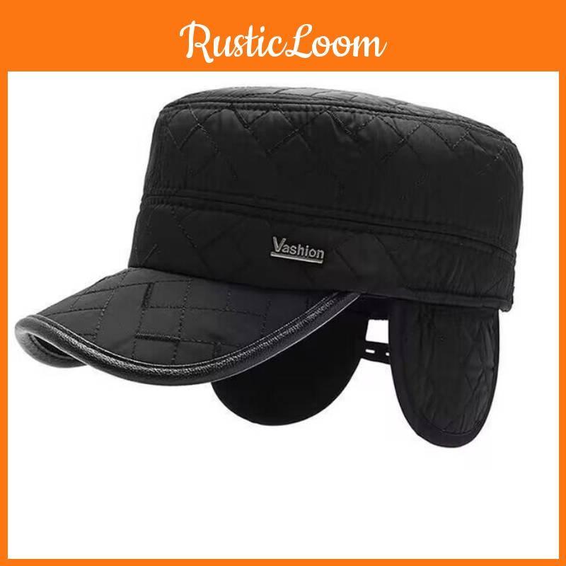 Letter Vashion Peaked Cap Flat Top Hat Outdoor Sports Thickened Protection Ear