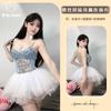 Sex Underwear Pink Love Letter * Butterfly Embroidery Slim Sexy Versatile Mesh Straps onesie Gathering Sling