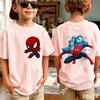 Spiders-Mans 2026 New Style Children's Pure Short-Sleeved Boys' Sport Shirt Girls' Casual Top Summer T-Shirt Cartoon Print