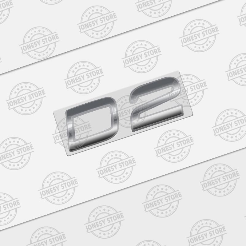 Auto Metal D8 D7 D6 D5 D4 D3 D2 Logo 3D Badge Lettering Decals Trunk Sticker For Volvo XC60 XC40 XC90 S40 S60 V40 V50 C70 T6 AWD