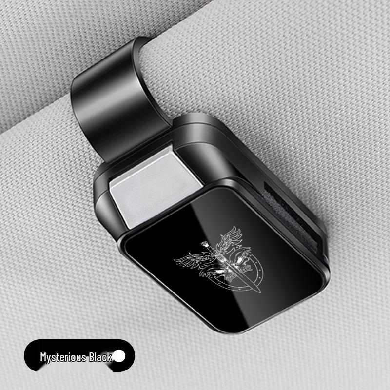 Multifunctional Skull Head Car Glasses and Ticket Sun Visor Clip