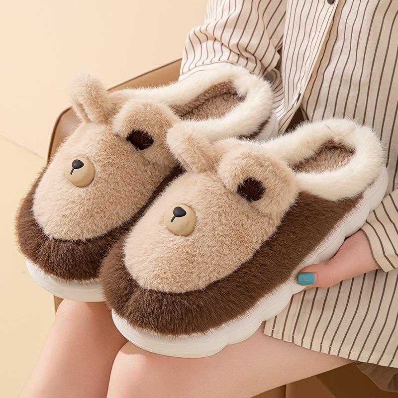 Autumn and winter cotton slippers cotton slippers home indoor floor soft slippers warm cotton slippers winter