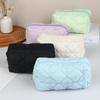 Solid Color Storage Bag Pencil Case Minimalist Lightweight Stationery Large Capacity Pencil Box