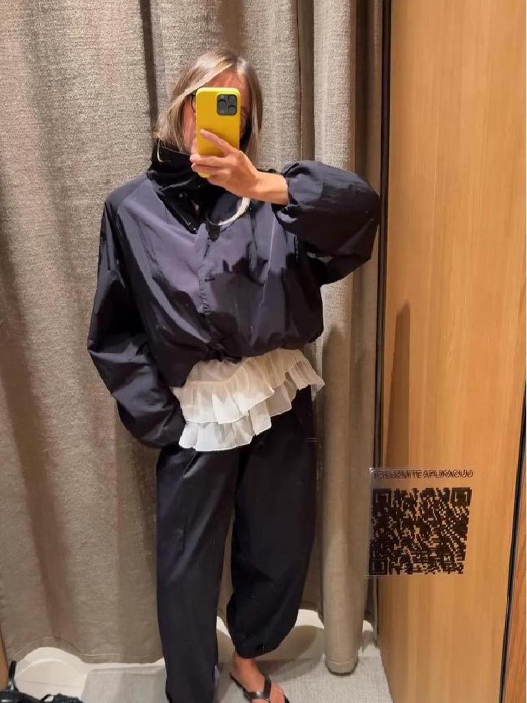 2025 Autumn Solid Color Versatile Stand-up Collar Short Jacket