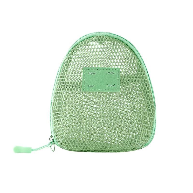 

New mesh cosmetic bag travel portable large-capacity lipstick storage wash bag 12.5*15cm