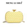 Ladies dinner bag  new fashion woven bag commuter versatile clutch bag shoulder messenger clip bag
