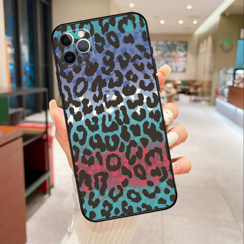 Leopard Skin Phone Case For iPhone 17 16 15 14 13 11 12 Pro Max mini 16 Plus 16e 17 Air Protective Cover