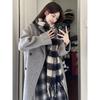 Women's Mid-Length Wool Coat - 2024 Autumn/Winter Hepburn Style, Loose Fit, Korean Design