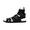 Scarpe da Uomo Nuove Scarpe da Uomo Estive Europee e Americane Fibbia High-Top Sandali Romani da Spiaggia Taglia 38-48