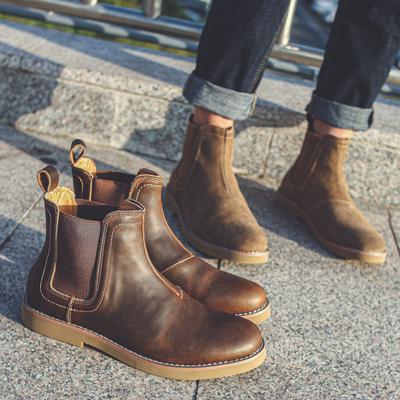 Chelsea Boots Dr1460 British Wind Help Casual Retro Locomotive Martin Boots Men Keep Warm and Pedal Leather Boots