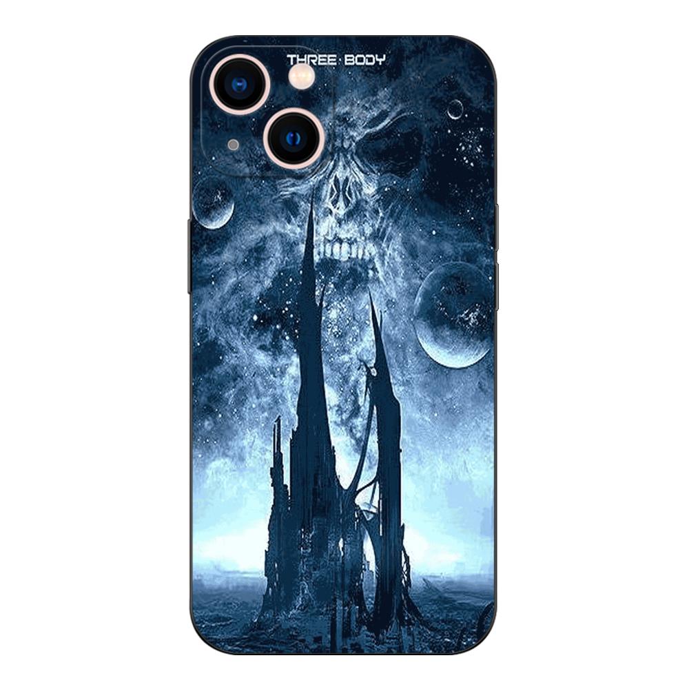 Schwarze TPU-Hülle für Vivo V5 V5S V7 V9 Youth V11 V11i V15 V17 NEO V20 E V21 V21E V23 V23E PRO 4G 5G Das Drei-Körper-Problem