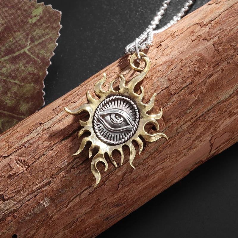 Necklace Pendant Ancient Egypt Egyptian Sun Eye Amulet Talisman Power Protect Health Jewelry Accessories