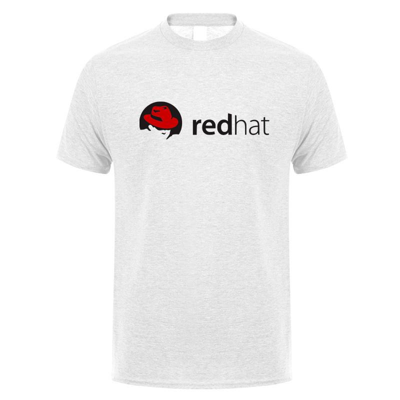 Футболка Red Hat Linux Летняя Мужская Крутая Хлопковая С Коротким Рукавом Футболки Red Hat Унисекс Подарок Топы Футболка LH-321 S