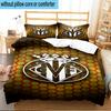 3PCS CF Football Emblem Bedding Set,Including 1pc Duvet Cover And 2pcs Pillowcases Perfect for Bedroom, Dormitory, Fan Christmas Gift