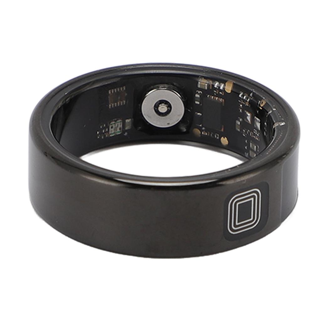 Smart Ring with Display Touch Screen IP68 Water Resistant Stainless Steel Multiple Sports Modes Fitn