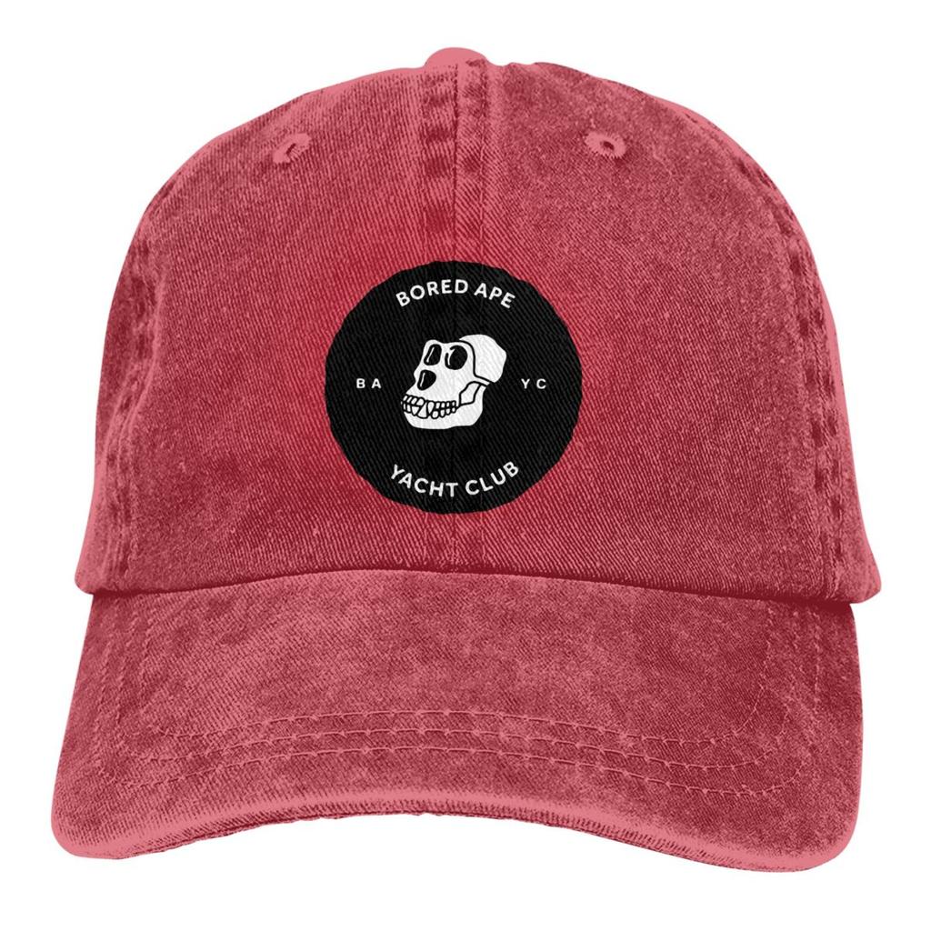 Bored Ape Yacht Club BAYC NFT Vícebarevná čepice Peaked WoUnisex's Cap Černé Osobní ochranné čepice hledí