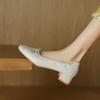 Soft Leather Handmade Women's Shoes New Round Head Shallow Mouth Thin Cowhide Flat Single Shoes Women's Ballet Shoes