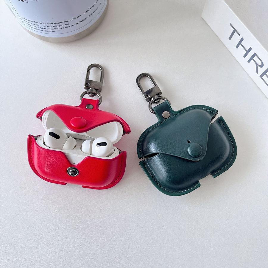 Retro Luxus Lederhülle Für Apple AirPods 4 Business Kopfhörerhüllen Für AirPods 3 2 1 Pro 2 Hülle Headset Schale Mit Haken