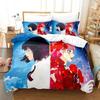 Anime Bed Sheet Set Belle Bedding Set Single Twin Full Queen King Size Bed Set Adult Kid Bedroom Duvet Cover Sets Home Textiles
