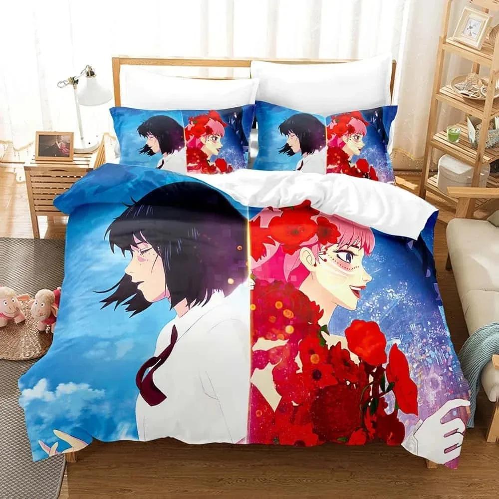 

Comforter Anime Bed Belle Bedding Set Single Twin Full Queen King Size Bed Set Adult Kid Bedroom S Home Textiles Comforter (quilt)-EU Single(135*200cm)3pcs