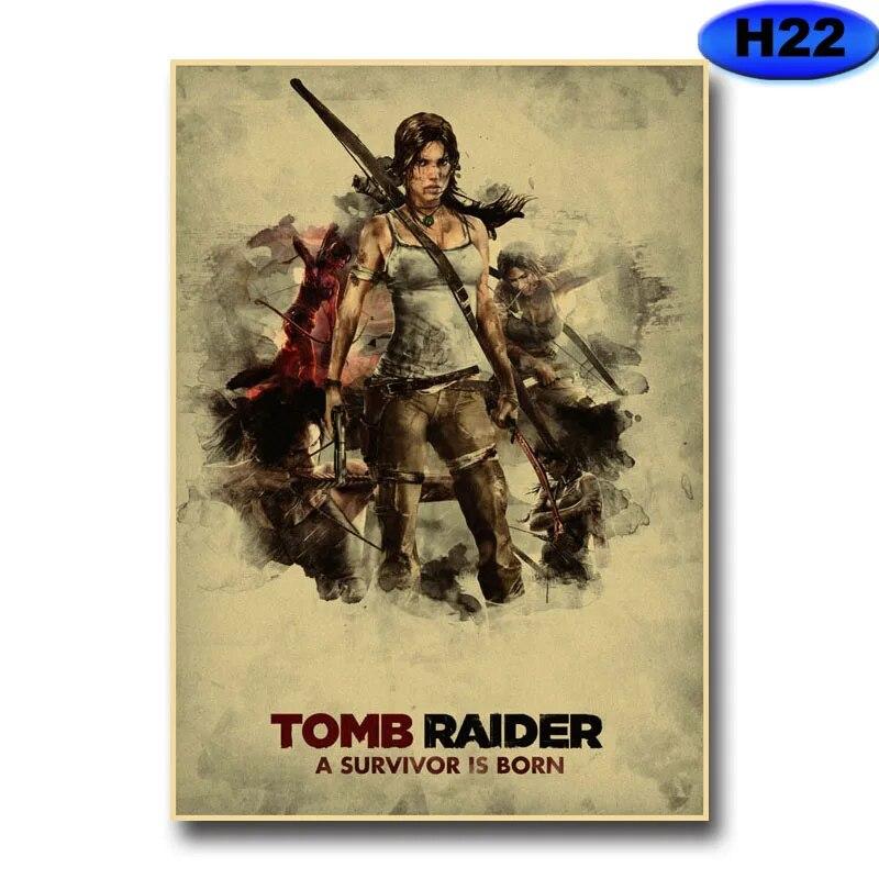 Modern heminredning Målning HD-utskrifter Videospelsaffischer Kraftpapper Vintageaffisch Väggdekor Rum Bar Café Inredning