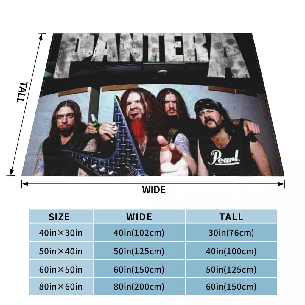 US Pantera Band Dimebag Darrell Poster Decke Weiche Warme Flanell Überwurfdecke Plüsch für Bett Wohnzimmer Picknick Reisen Zuhause Sofa