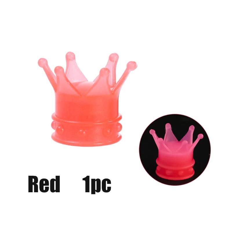 

Колпачки на ниппели шин в виде короны, пластиковые, светящиеся, для автомобиля, мотоцикла, велосипеда, колпачки на ниппели колес, ночные светящиеся украшения, крышки на ниппели шин