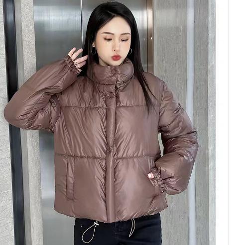 New short cotton clothes women's fashion casual loose stand-up collar small thickened bread clothes jacket
