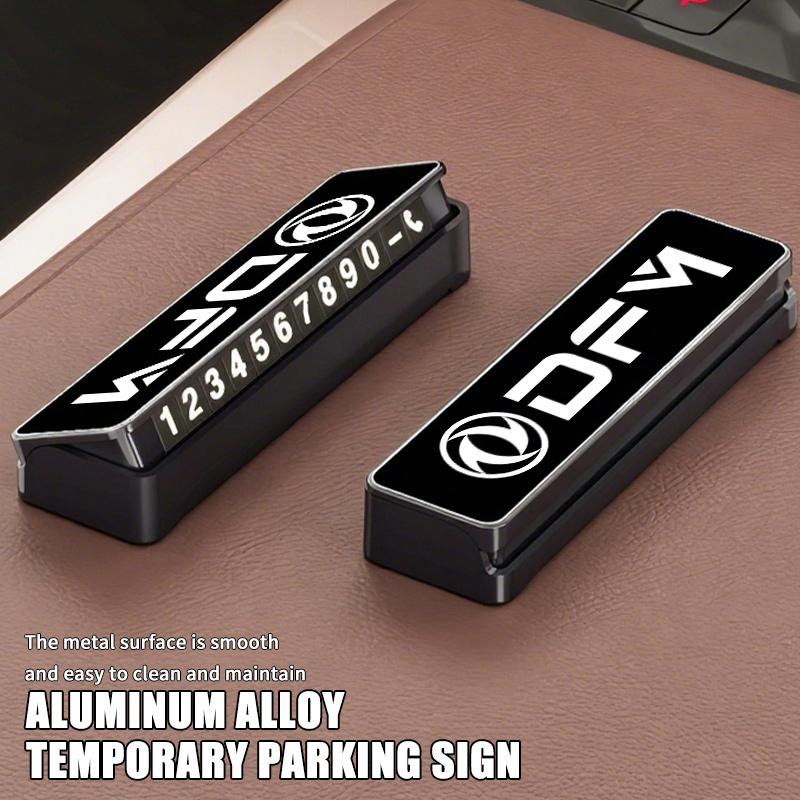 Metal Car Temporary Parking Card Universal Car-styling Auto Accessories For Dongfeng Motor DFM DFSK Aeolus G59 MAX AX7 Glory KX