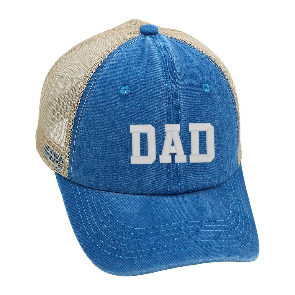 Adjustable DAD MOM Baseball Hats Hip-hop Sunscreen Mesh Hats Washed Distressed Faded Cap Man Women