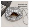 Women's Lightweight Cloud Bubble Crossbody Bag - Luxury Grid, Exquisite Dumpling Design